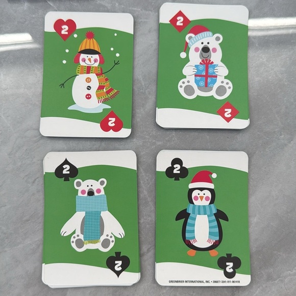 Kid's Winter Christmas Crazy Eights Card Game - Picture 11 of 11
